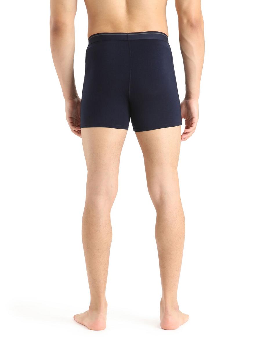 Bielizny Icebreaker Merino Anatomica Boxers Męskie Granatowe | PL 1632CTVE